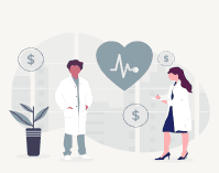 Illustration of saving money